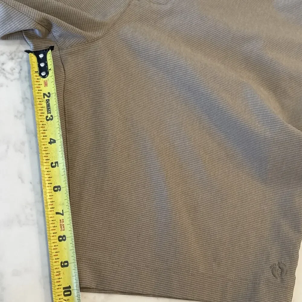 Hang Ten Men’s Tan Stretch Flat Front Chino Shorts 10